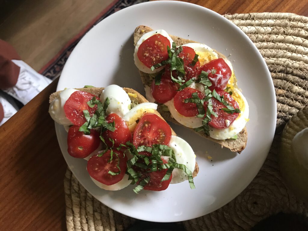 Voedingsdagboek - lunch broodje ei