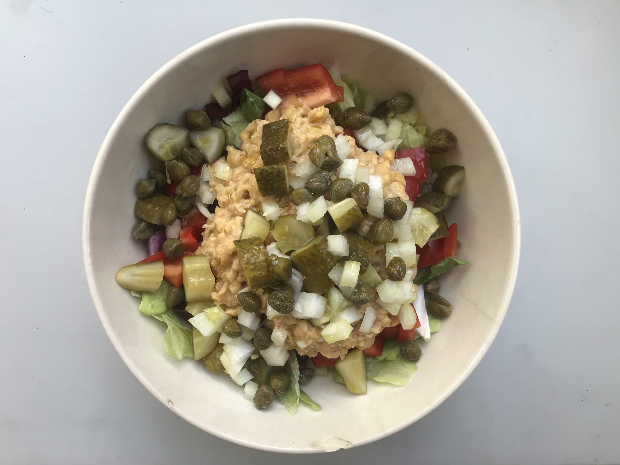 Lunch - Salade met vegan tonijn