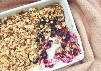 Bosbessen crumble