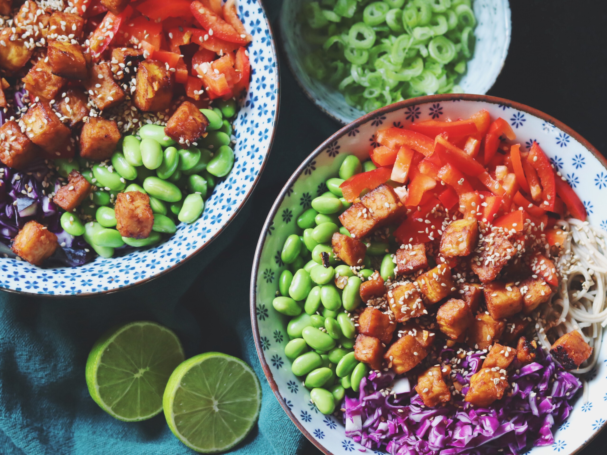 Sobanoedelsalade met tempé