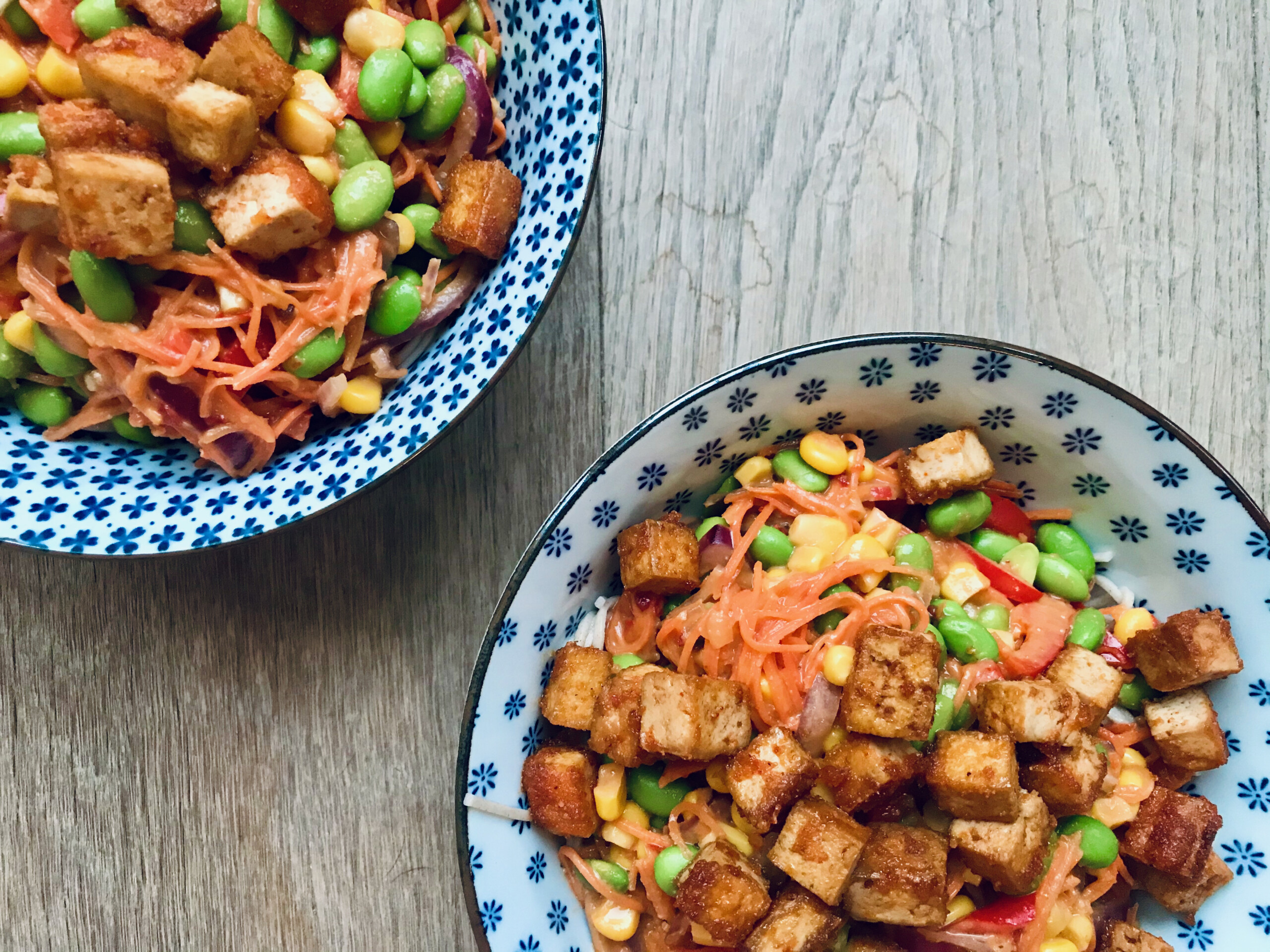 Sobanoedels met tofu